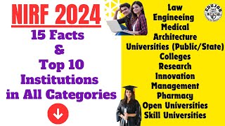 NIRF 2024 Report Top 1020 Institutions in All Categories [upl. by Minerva707]