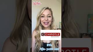 How do you say chipotle  Improve your English pronunciation shorts [upl. by Trudi]