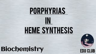 Porphyria In Heme Synthesis  Biochemistry [upl. by Sirred]