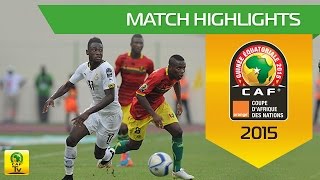 Ghana  Guinée  CAN Orange 2015  01022015 [upl. by Acnalb]