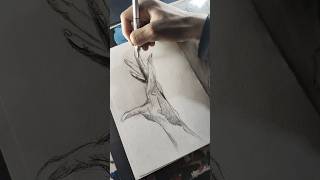 Drawing a hand  Easy hand drawing pratice shorts handdrawing art drawing short [upl. by Nelubez]