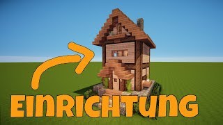 MINECRAFT STARTER HOLZHAUS EINRICHTEN TUTORIAL  MÖBEL HAUS 86 [upl. by Cocke573]