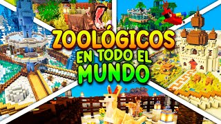 COMPRÉ y REFORMÉ ZOOLÓGICOS por TODO el MUNDO en MINECRAFT 🦁🌎 PELÍCULA COMPLETA [upl. by Ahtabat]