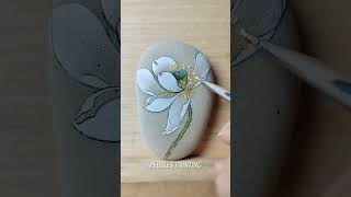 How to color Pebblestone  Acrylic Painting paintingforbeginners acrylicpainting pebblepainting [upl. by Otirecul]