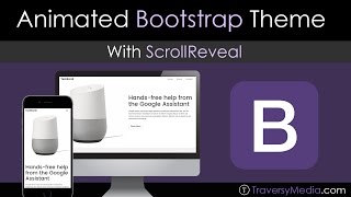 Build a Bootstrap Theme With Scroll Animation [upl. by Atikahc]