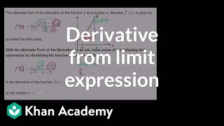 Formal and alternate form of the derivative example 1  Differential Calculus  Khan Academy [upl. by Isia]