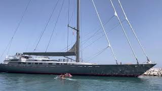 M5 77m Sailing Yacht in Puerto Banus [upl. by Retla812]