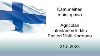 Kaatuneitten muistopäivä [upl. by Stevena]