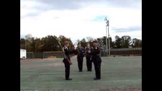 Army JROTC Color Guard Uncasing the Colors [upl. by Oralla]