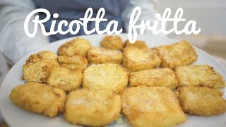 Ricotta fritta dolce pugliese  Il dolce della nonna in 5 minuti [upl. by Enoj]