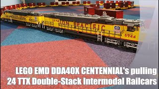 Lego EMD DDA40X Centennial [upl. by Wallache955]