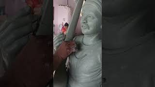 SCULPTURE CLAY WORK संत तुकाराम महाराज यांच्या मूर्तीचे माती काम  देवा मूर्ती कारखाना 8805544763 [upl. by Polish]