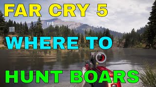 Far Cry 5 Where to Hunt Boars [upl. by Inait]