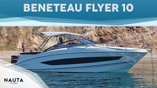 Beneteau  Flyer 10  boat tour esterni e cabine [upl. by Dnomzed450]