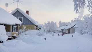 Frío extremo y mucha nieve en numerosas localidades escandinavas [upl. by Samantha]