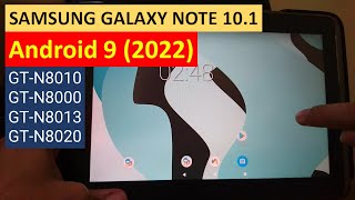 Instalando o Android 9 2022 Samsung Galaxy Note 101 GTN8010 GTN8000 GTN8013 GTN8020 [upl. by Lacram]