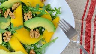 Recette  Salade avocat mangue crabe [upl. by Carlie]