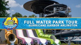 Full Hurricane Harbor Arlington Water Park Tour  40th Anniversary Celebration [upl. by Enyrhtac894]