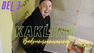 Kakelsättning Badrumsrenovering i Landvetter del 3 [upl. by Aiken]