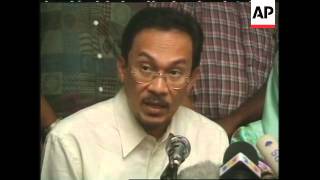 MALAYSIA SACKED DEPUTY PRIME MINISTER ANWAR PRESS CONFERENCE [upl. by Marelya]