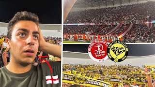 ENGLISH FAN EXPERIENCES CRAZY ATMOSPHERE amp ISRAELI ULTRAS at Hapoel Tel Aviv vs Maccabi Netanya [upl. by Danna]