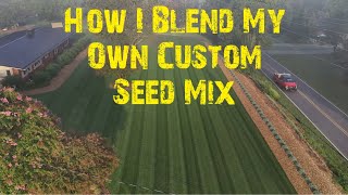 Fescue Lawn Overseeding How I Make My Own Seed Blend [upl. by Berlinda447]