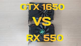 Обзор видеокарты gtx 1650rx 550 vs gtx 1650 [upl. by Ilyah799]