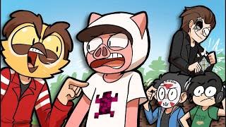 Never Trust VANOSS or TERRORISER in MINECRAFT  Funny Minecraft [upl. by Aketahs483]