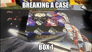 Shadows of the Galaxy RELEASE Booster Box Opening Breaking a CASE [upl. by Ronym]