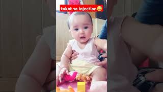 takot sa injection😅 shorts short viralshorts trending trendingvideo viralvideo funny [upl. by Carrnan]