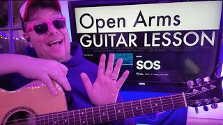 How To Play Open Arms  SZA Travis Scott Guitar Tutorial Beginner Lesson [upl. by Arzed]