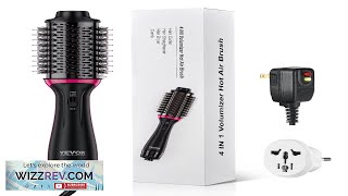 VEVOR Hair Blow Dryer Brush Dual Voltage Hot Air Styler with 256quot Review [upl. by Jovi158]