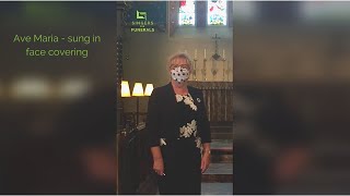 Singing Ave Maria in a face mask  Singers for Funerals [upl. by Missi491]