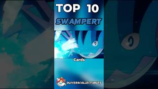 Top 10 Best Swampert Cards shorts pokemon [upl. by Annaiviv]