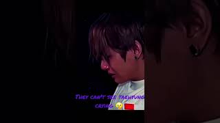 Its so heartbreaking to see taehyung crying 😢 😭btstaehyung taehung v youtubeshorts [upl. by Nerral]