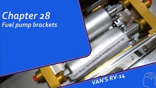 RV14 Build Fuselage Chapter 28 Part 5  Fuel pump brackets [upl. by Adyan]