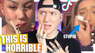 Nose Piercing Gun Fail On A 4 YEAR OLD  New TikTok Piercing Fails  Roly [upl. by Saxe]