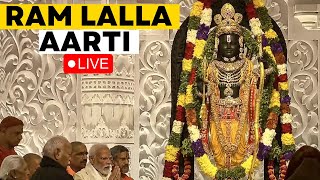 Ram Mandir LIVE  Ram Lalla’s Aarti At Ayodhya Ram Temple  PM Modi LIVE  Ram Mandir Ayodhya News [upl. by Sekofski988]