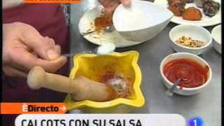 Receta de Calcots en su salsa ED [upl. by Dloreh536]