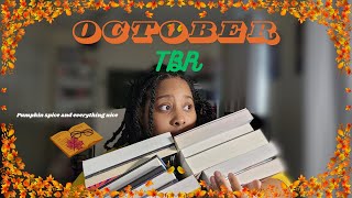 October TBR  Heres to reading a lot this month [upl. by Ellinnet]