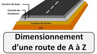 Dimensionnement dune route de A à Z les étapes à suivre [upl. by Luemas651]