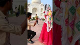 Aliza aagya apka shahajahan♥️🥰 ytshorts youtubeshorts love couple tajmahal explore team500 [upl. by Etnecniv230]