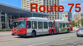 Route 75  Barrhaven Ctr to Tunney’s Pasture  Full POV Ride In A New Flyer D60LFR  octranspo [upl. by Verena]