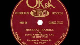 1926 HITS ARCHIVE Muskrat Ramble  Louis Armstrong Hot Five [upl. by Uis396]