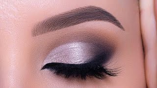 StepByStep Sultry Silver Smokey Eyes Tutorial [upl. by Jeuz]