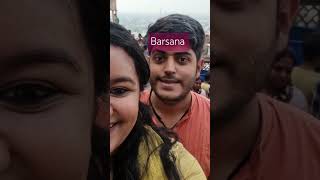 vrindavan love barsana indreshji bhajan couplegoals shorts trip travel radhakrishna radha [upl. by Mharba]