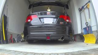 2006 Honda Civic Vibrant Streetpower Exhaust [upl. by Eenet]