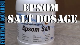 Epsom Salts Cure for Aquarium Fish with Dropsy Constipation or Bloating [upl. by Siduhey]