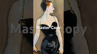 Madame X by John Singer Sargent Oil pastel full video in link masterstudy art portraitpainting [upl. by Atoiganap628]