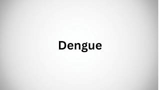 How to Pronounce Dengue in English [upl. by Kelwen]